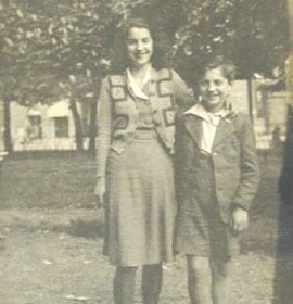 Heinz Wartski pictured with his sister, Ruth
