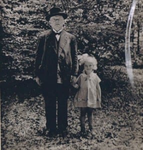 Lorie Mayer pictured with her grandfather, Berl